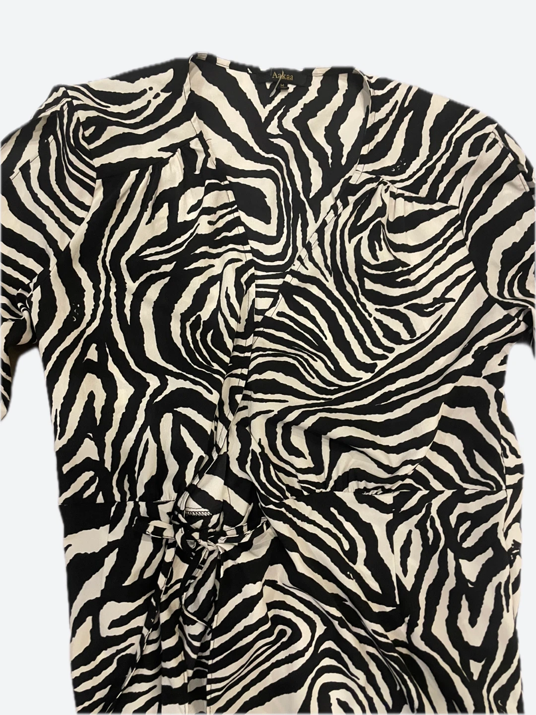 Aakaa Zebra Print Maxi Dress - photo 2