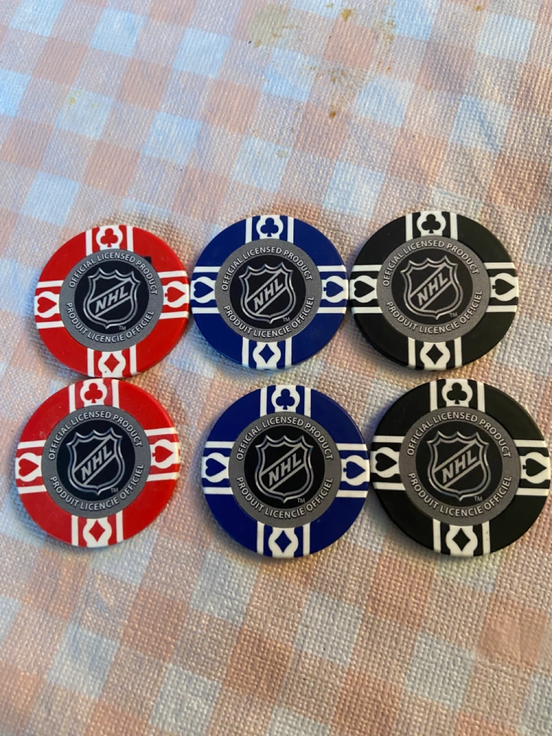 NHL Team Poker Chips Wings &Devils - photo 2