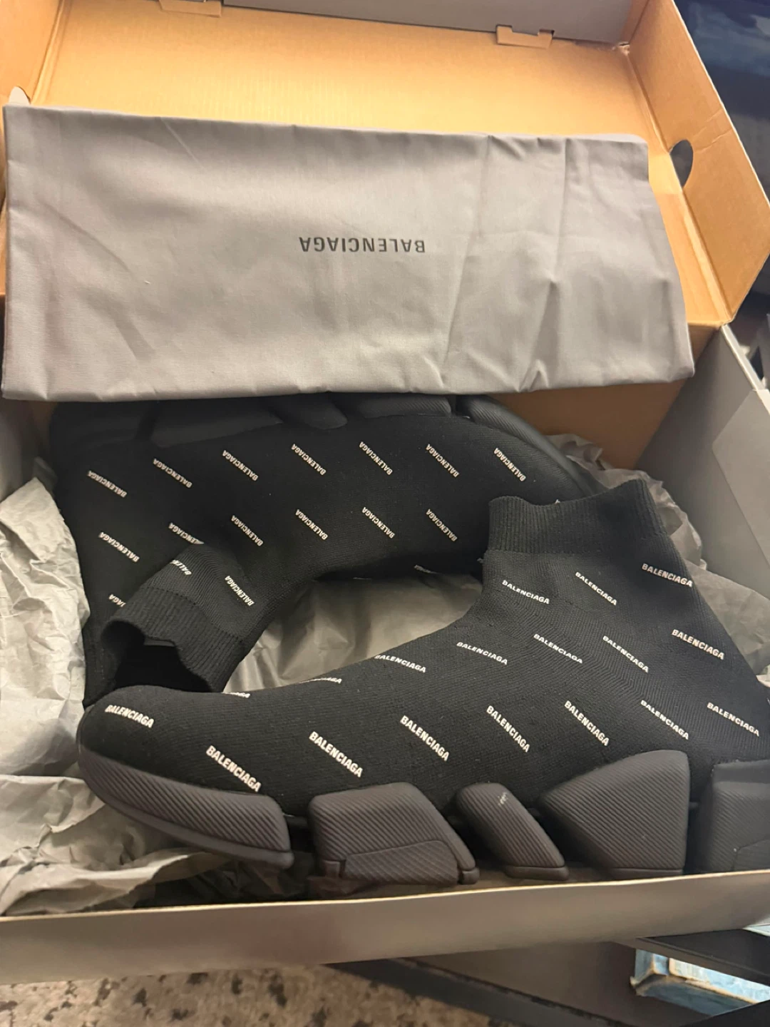 Balenciaga Speed Trainer Sneakers Black - photo 2