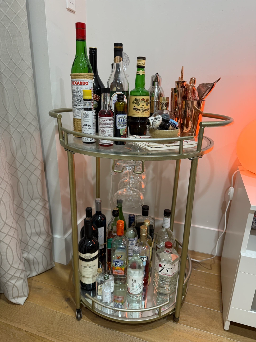 Gold Bar Cart