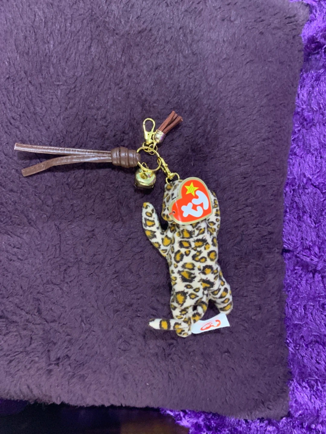 Ty Beanie Babies Leopard Keychain Charm