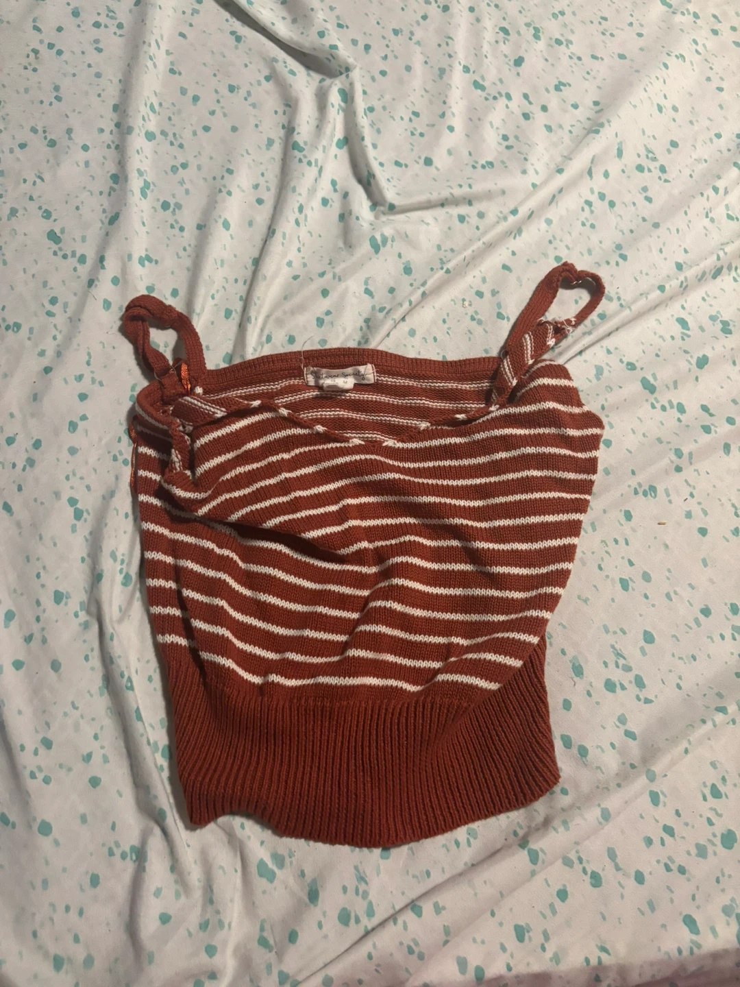 White Stag Striped Tank Top - Size M