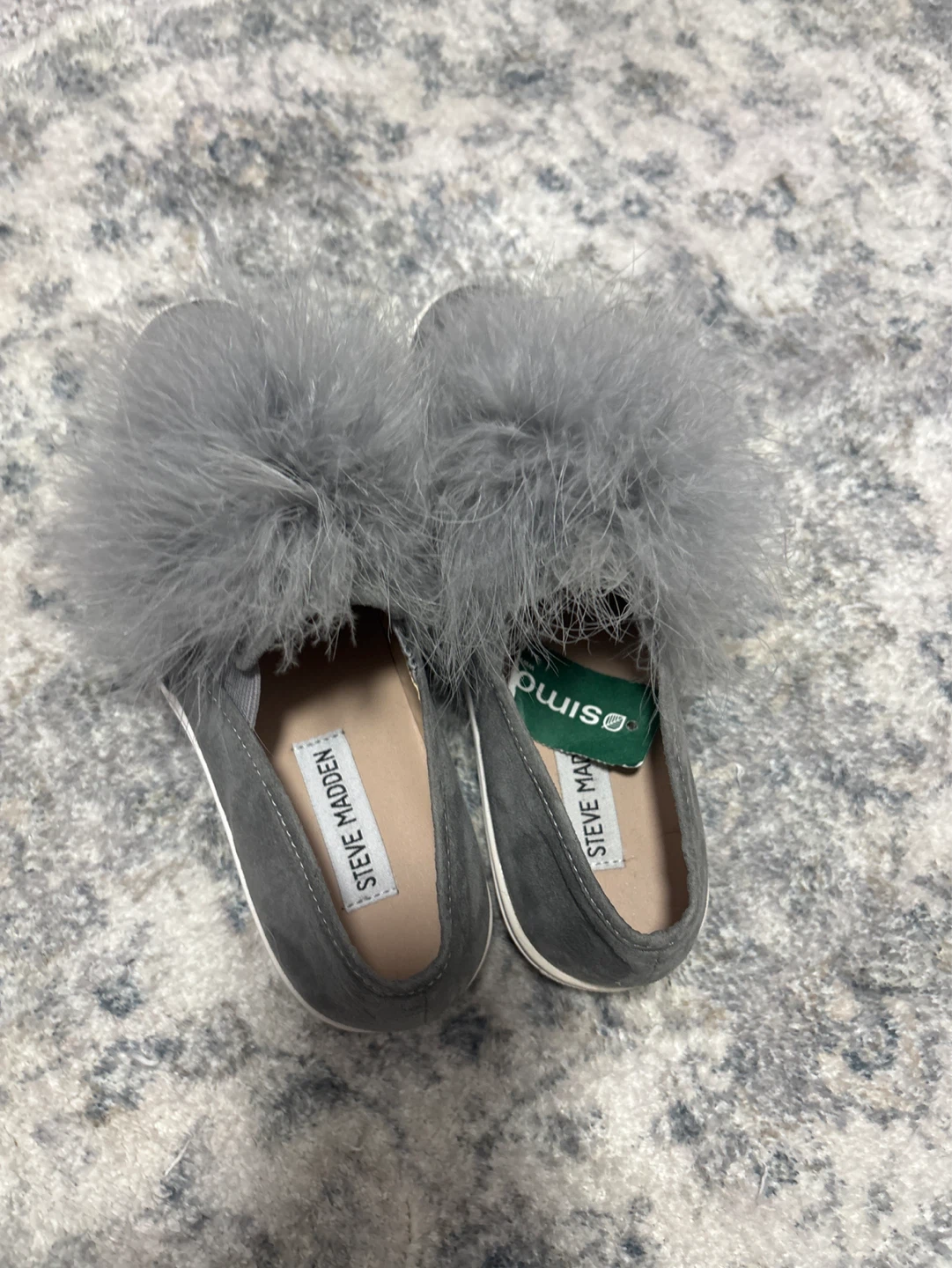 Steve Madden Grey Feather Slip-On Sneakers - photo 2