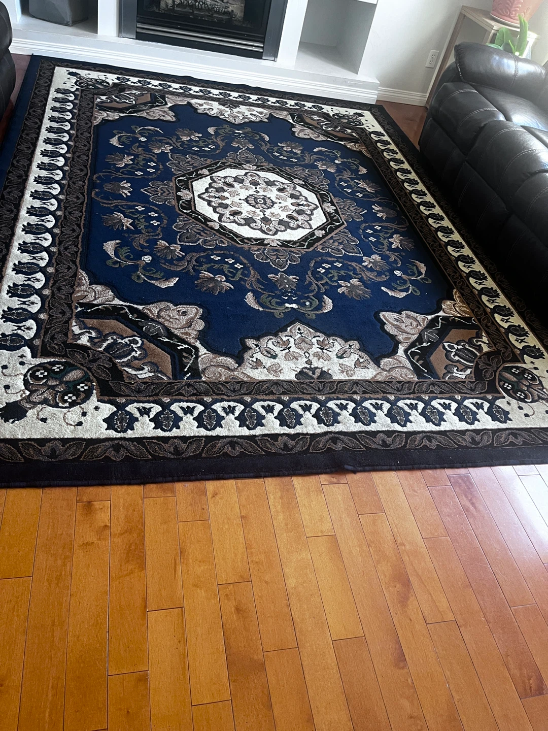 Blue Persian Style Area Rug - photo 2