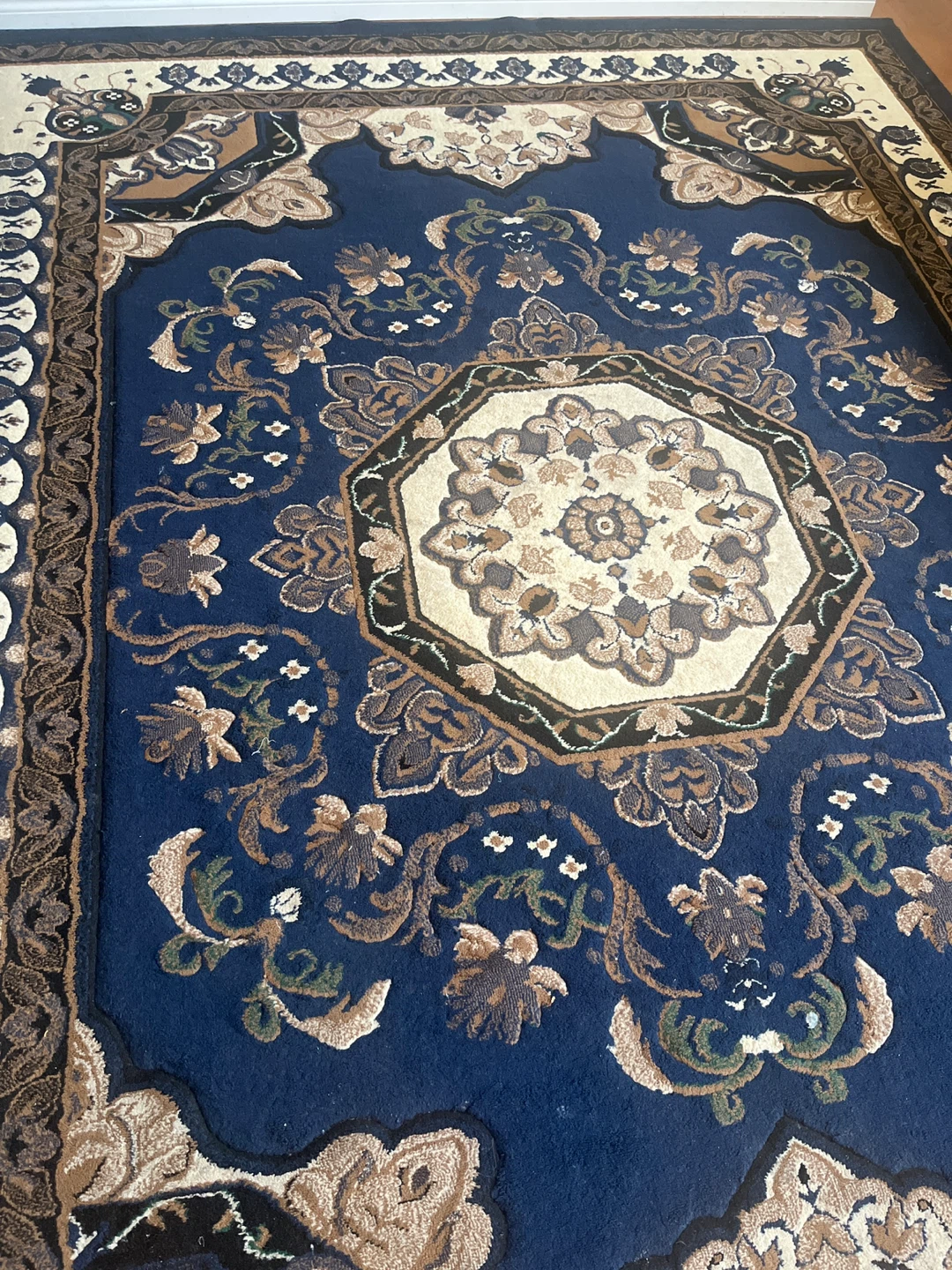 Blue Persian Style Area Rug