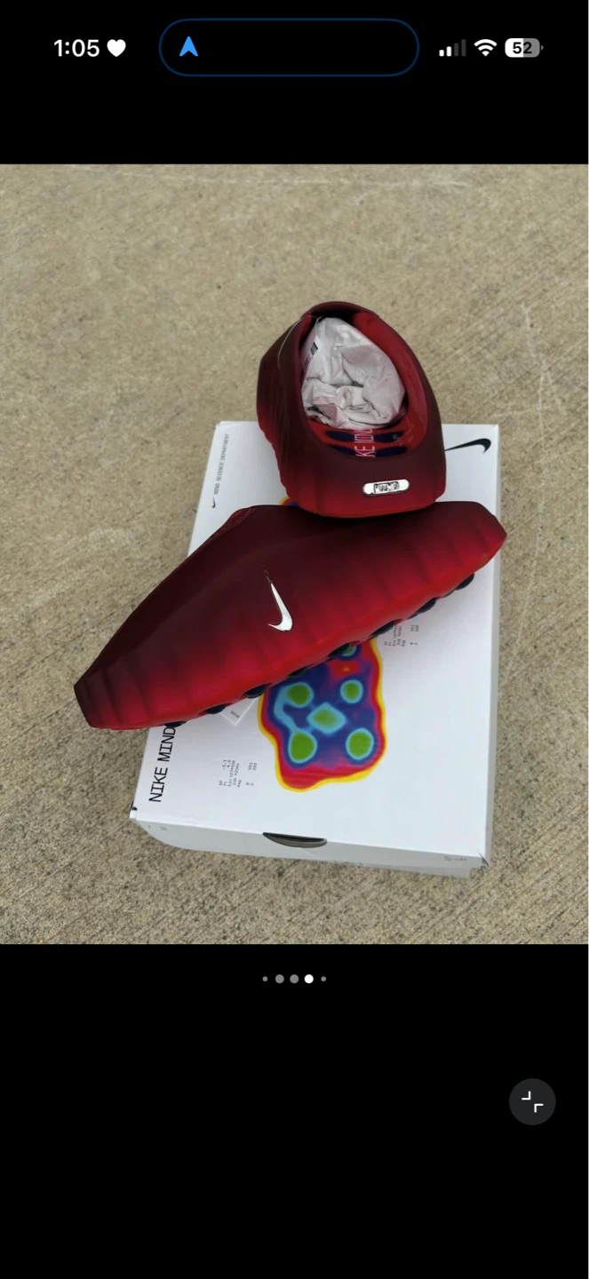 Nike Mind 001 Team Red - Size 11 ( size 10 should fit ) - photo 4