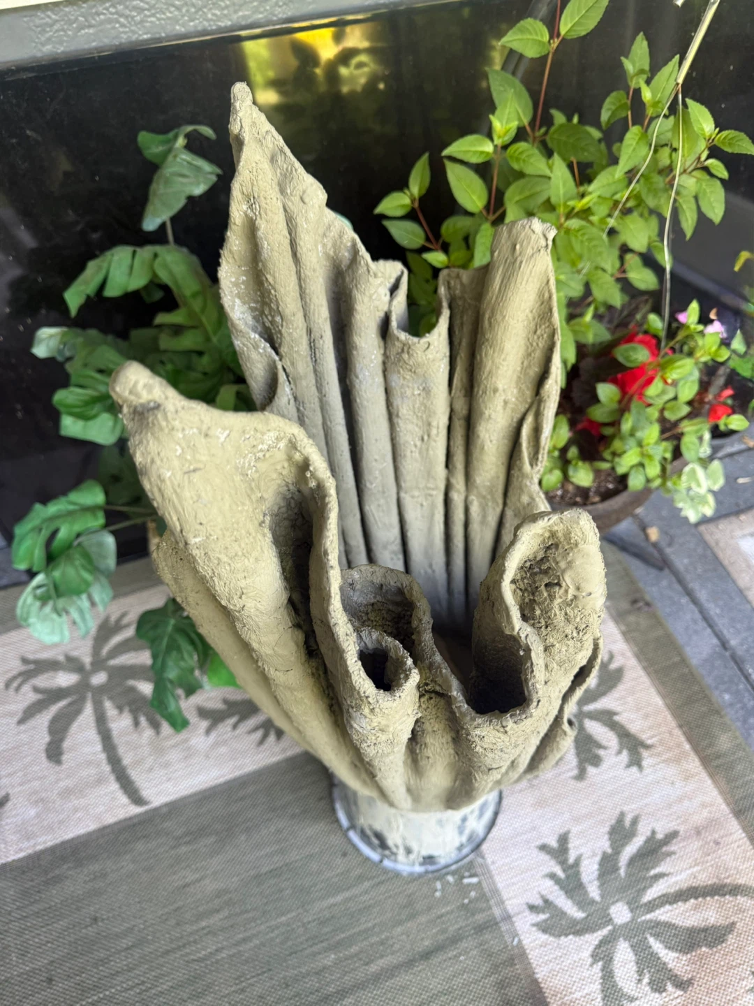 Unique Concrete Fabric Planter - photo 3