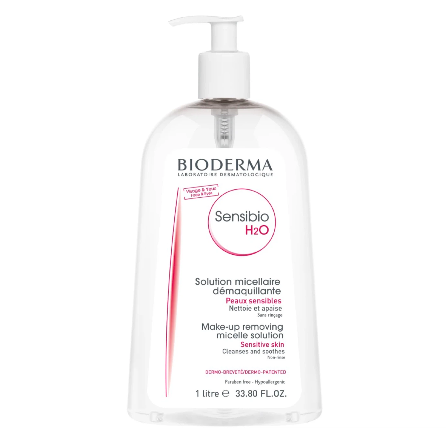 Bioderma Sensibio H2O Make-up Removing Micelle Solution 1 Litre