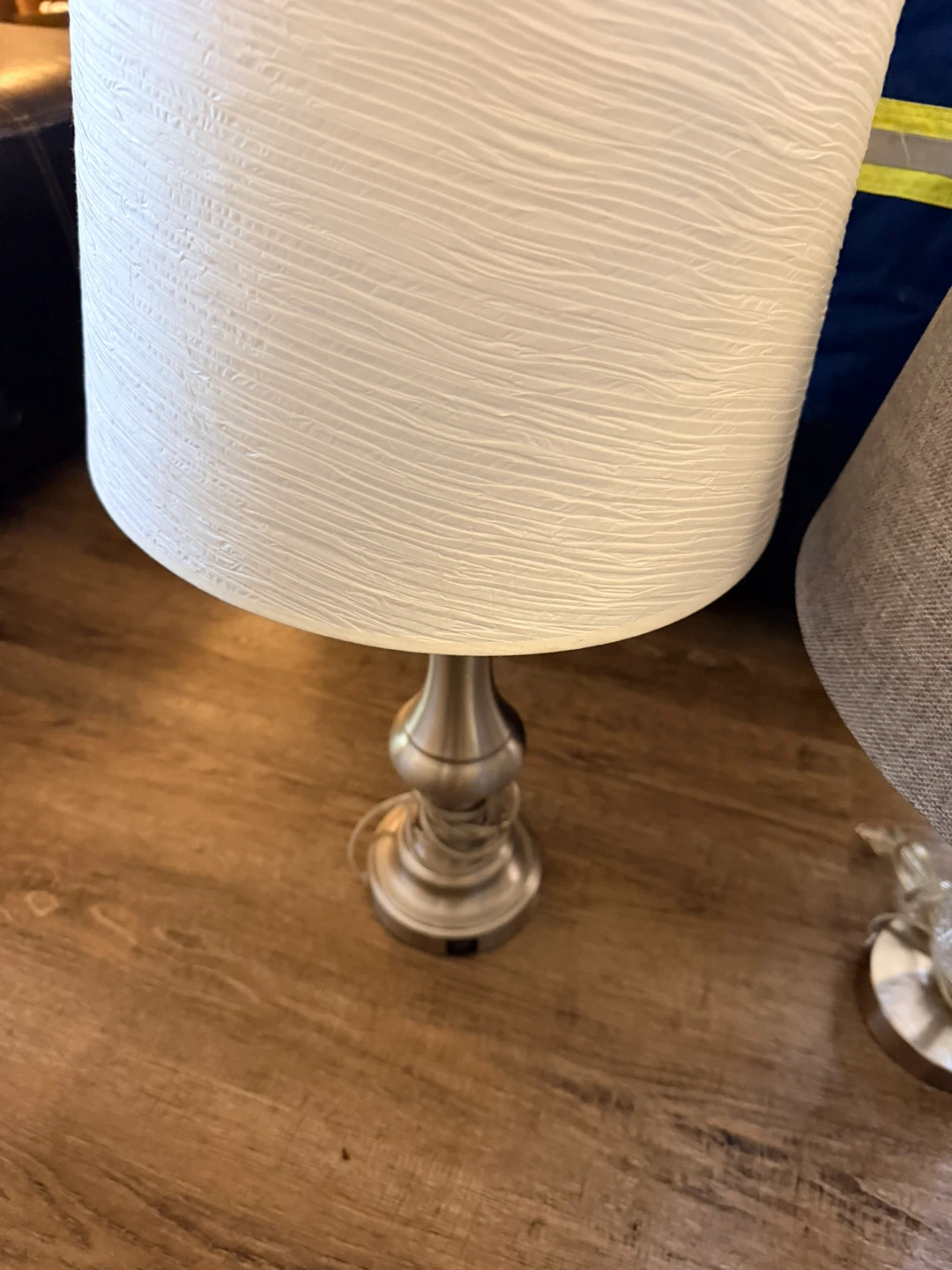 Table Lamp with Textured White Shade - photo 2