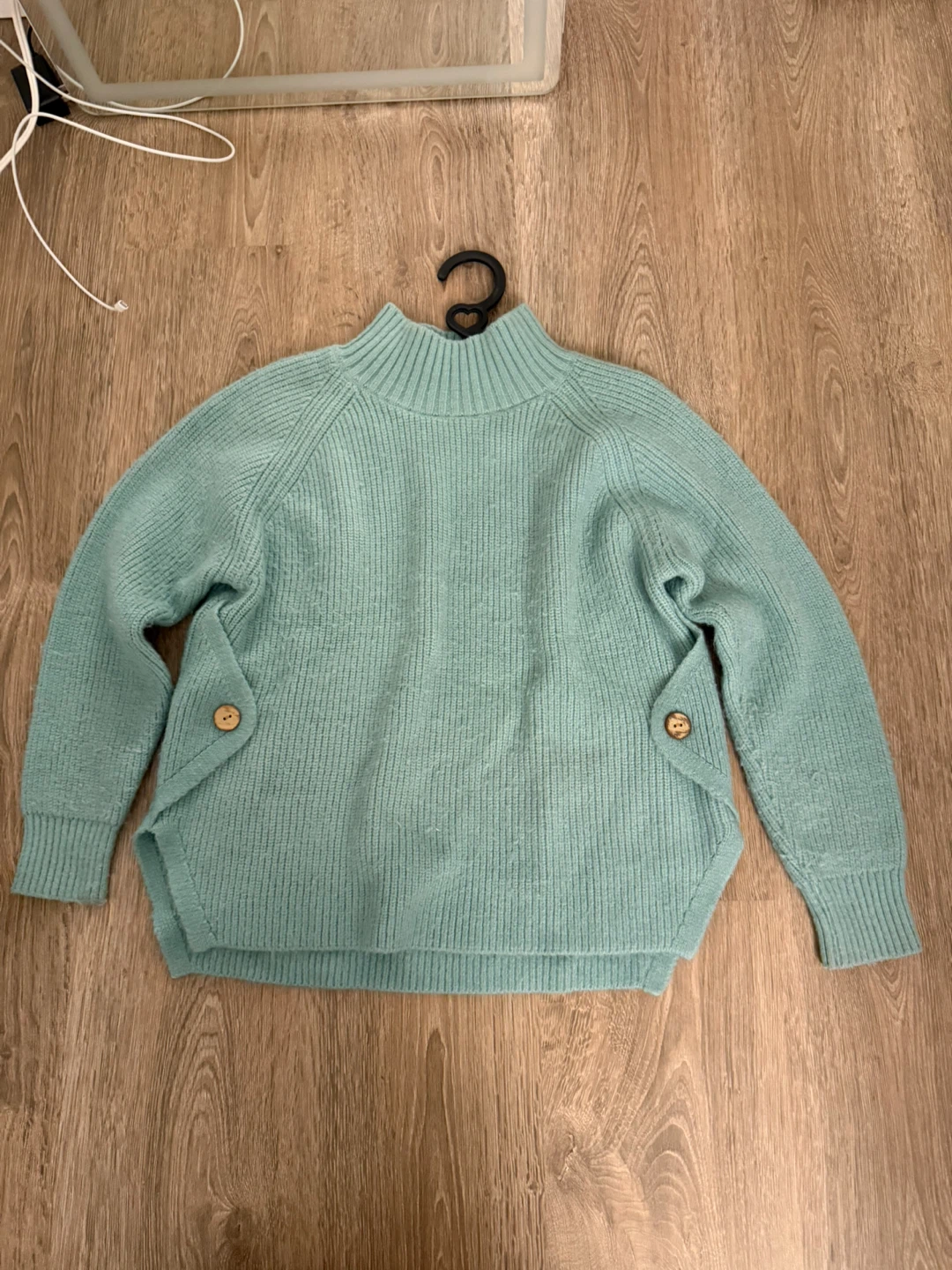 Women's Mock Neck Button Detail Sweater