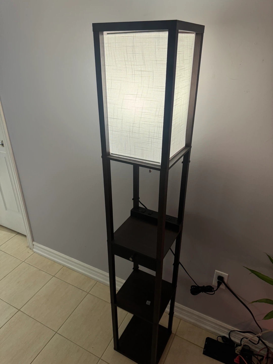 Floor Lamp with Shelves - photo 2