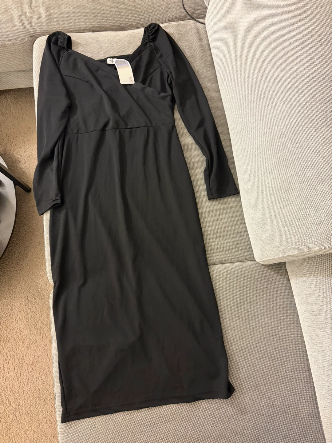 Black long sleeve dress