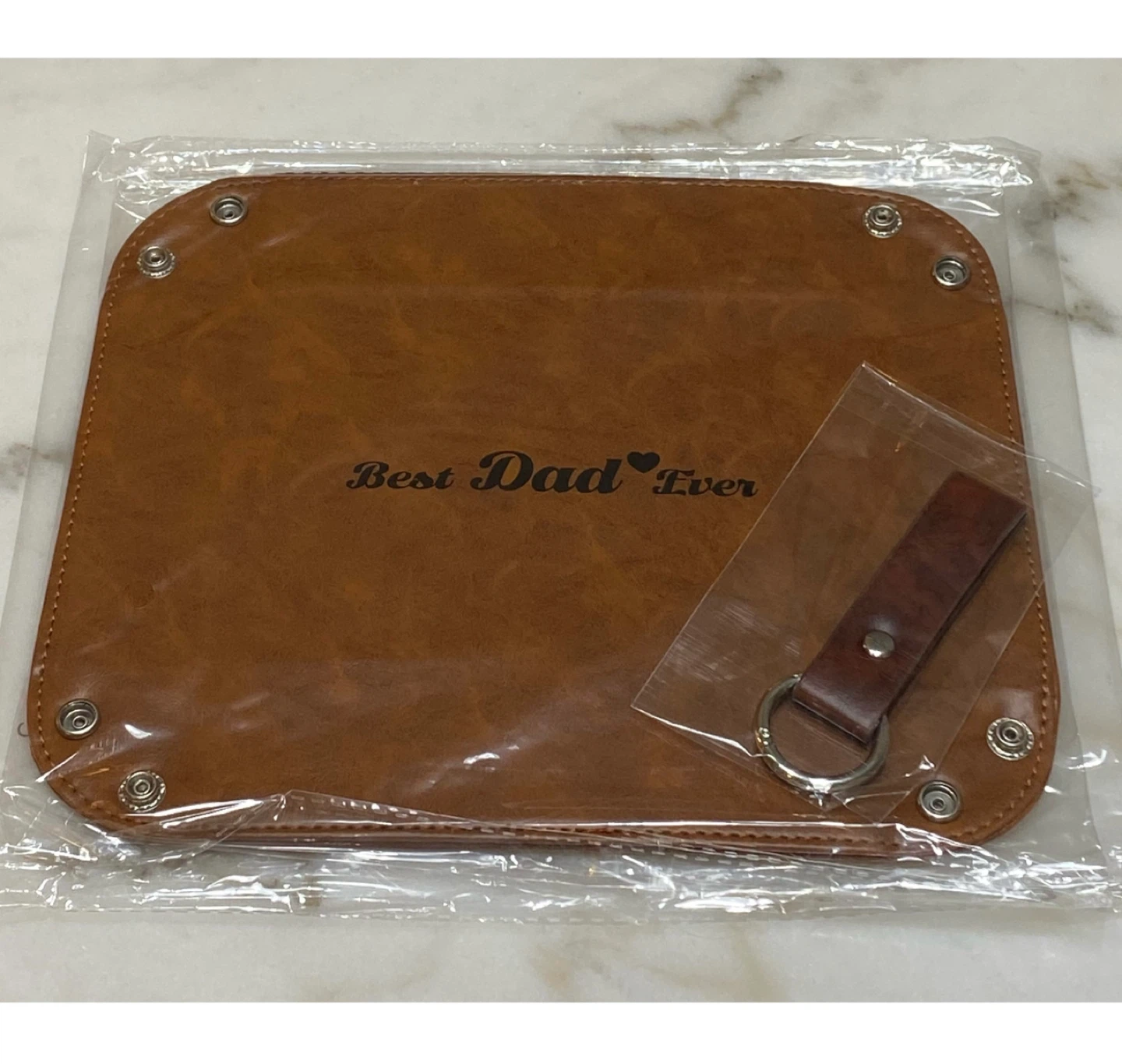 Brand new Men PU Leather Valet Tray and Keychain - photo 2