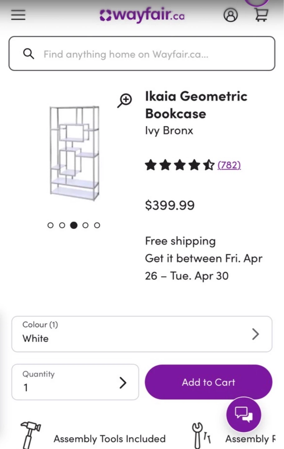 Ikaia Geometric Bookcase - photo 3