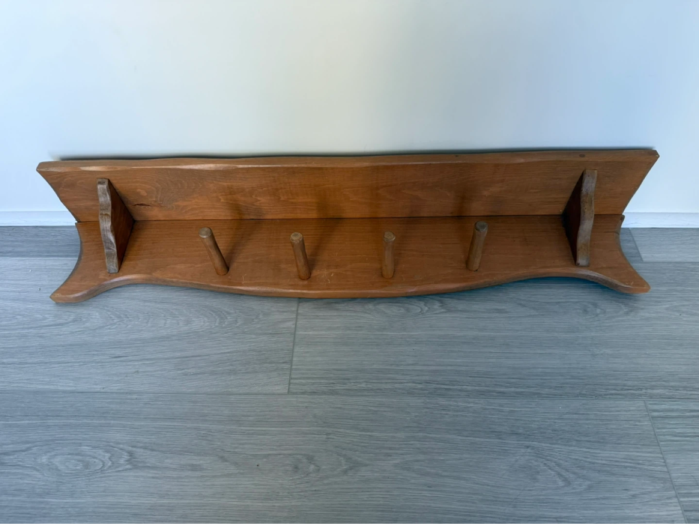 Wooden Wall Coat Rack with Shelf