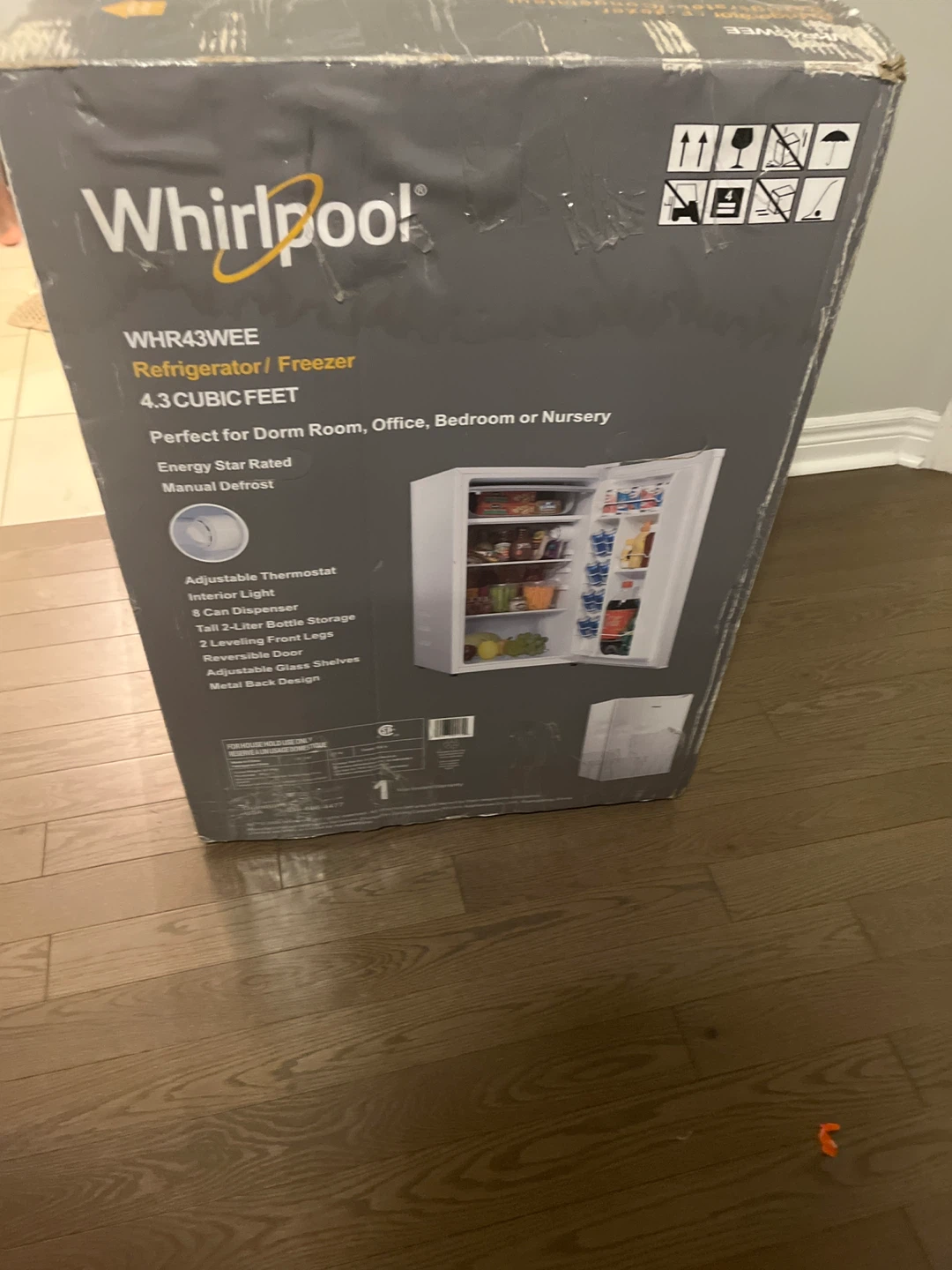 Whirlpool WHR43WEE Refrigerator/Freezer - 4.3 Cubic Feet - photo 2