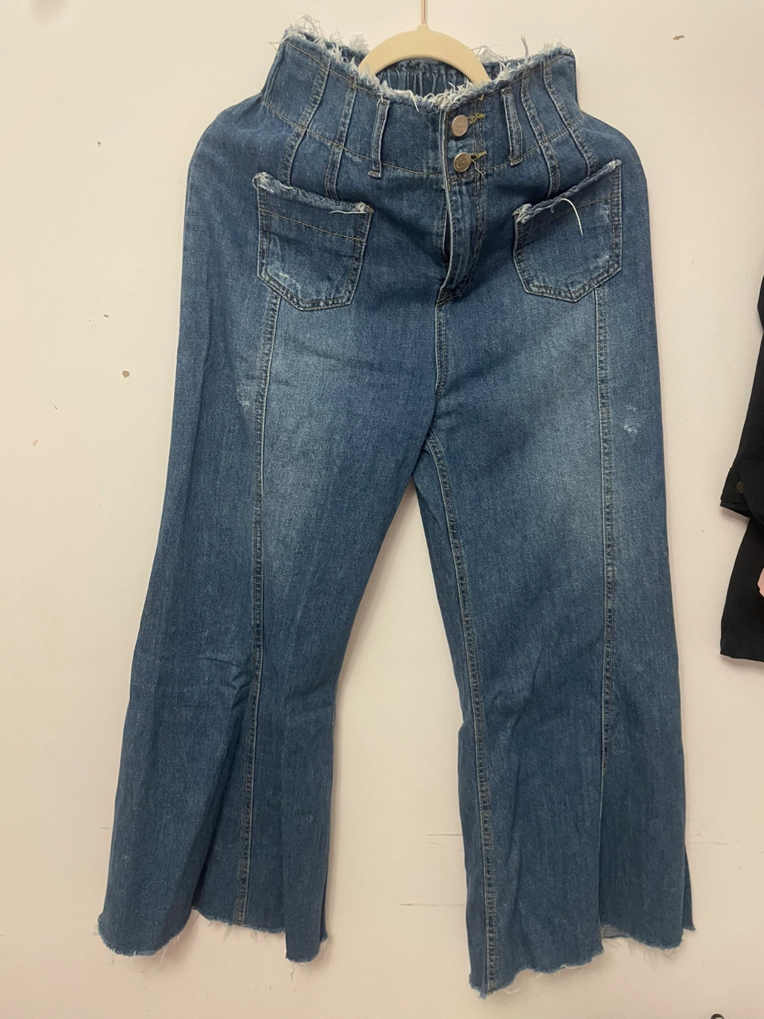 Women's Blue Denim Bell Bottom Jeans