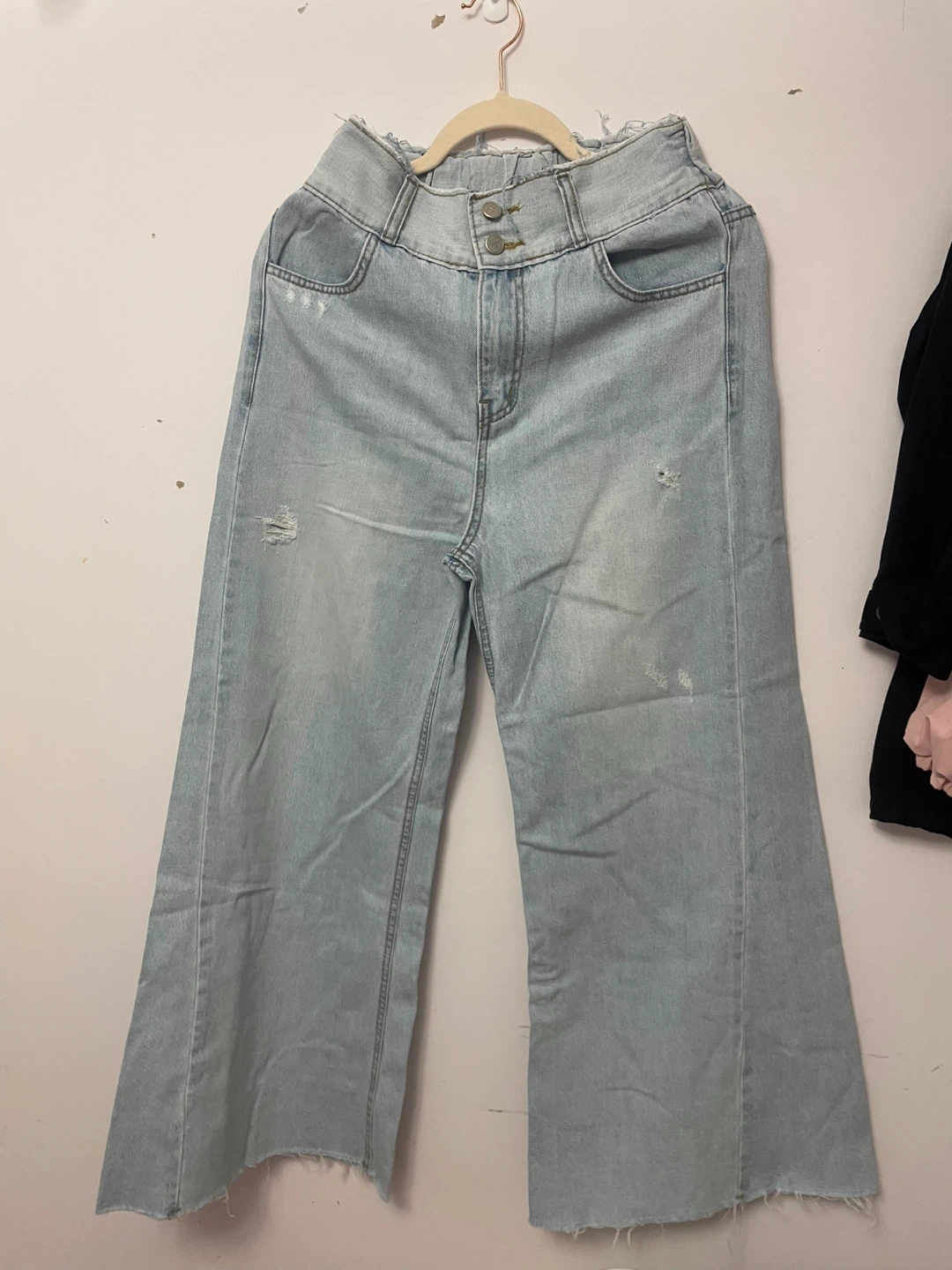 Light Wash Wide Leg Jeans