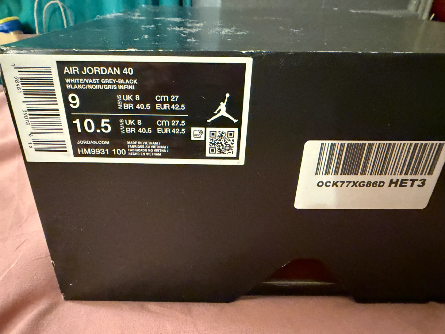 Air Jordan 40 Men's Shoes Size 9 - photo 5