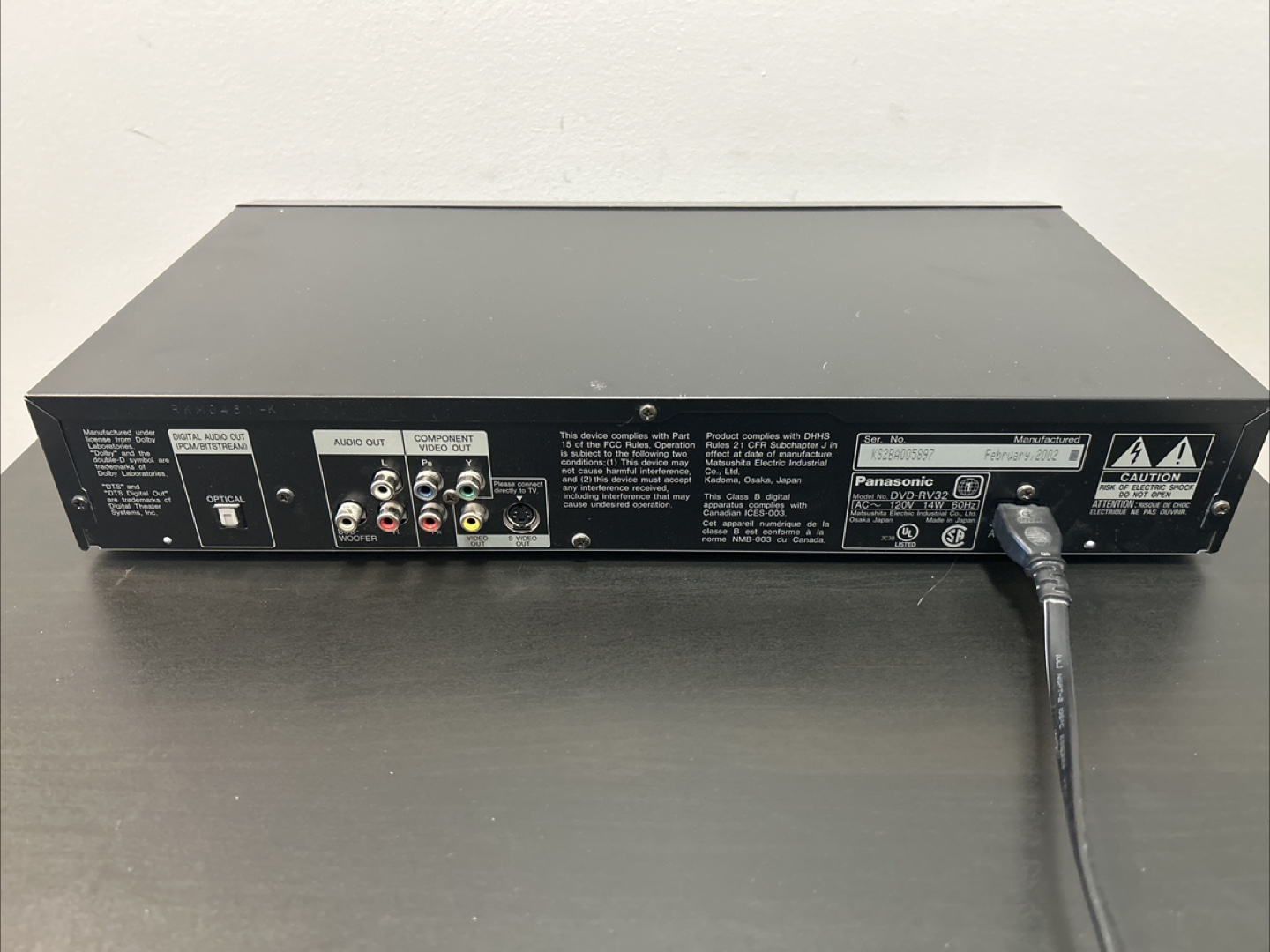 Panasonic DVD/CD Player - RV-DV32 - photo 3