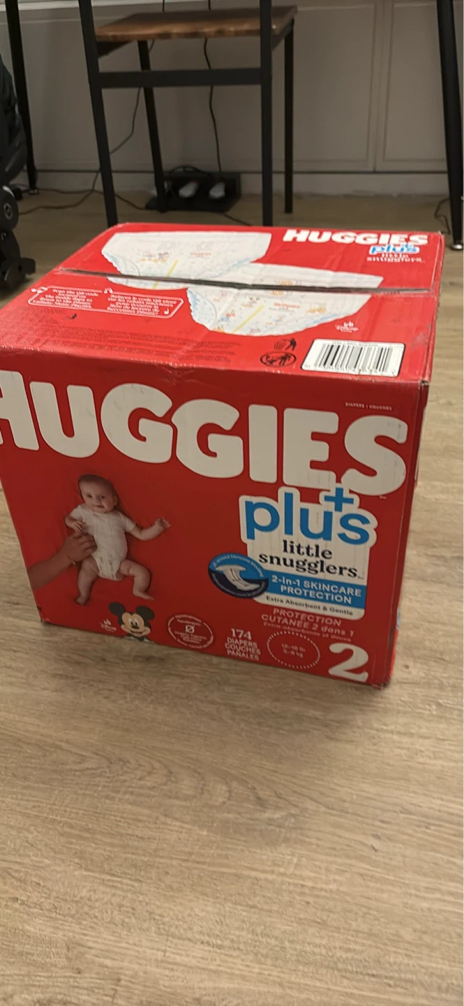 New!! Huggies Plus  Diapers Size 2