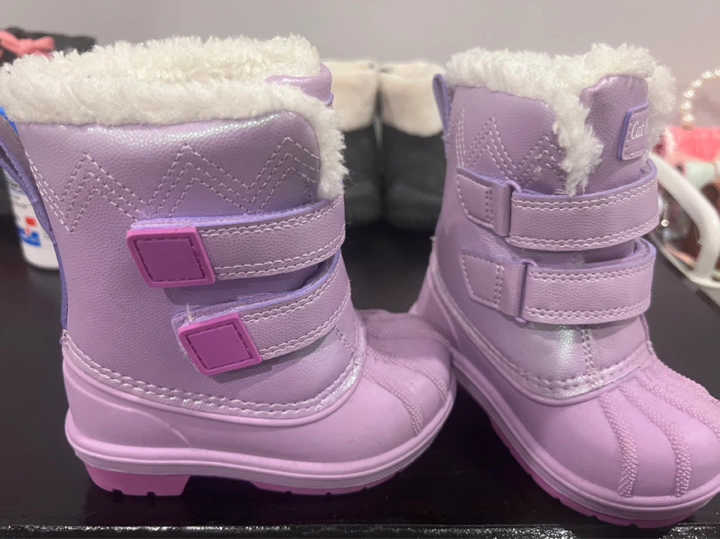 Cat & Jack Purple Winter Boots Toddler