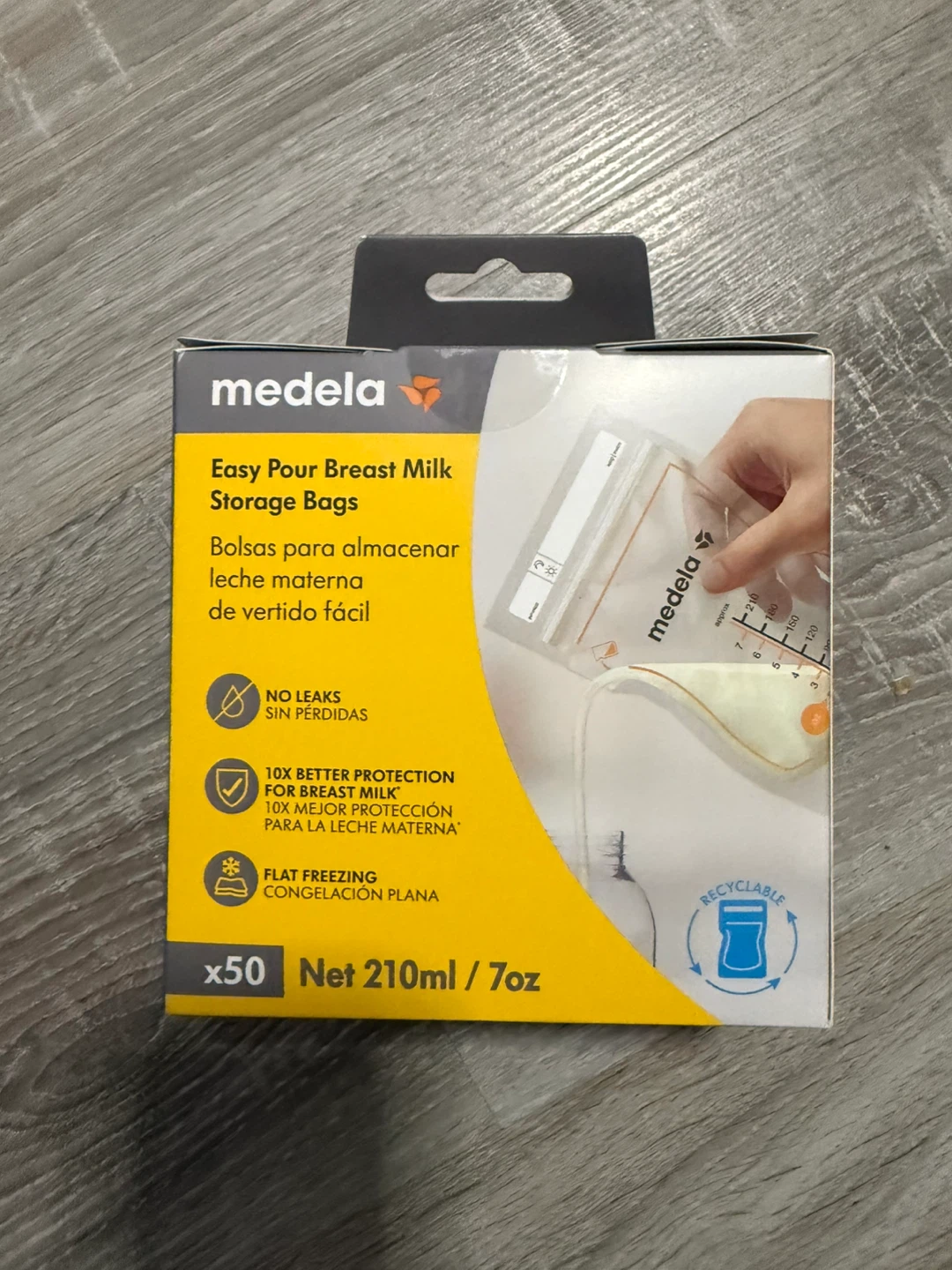 Medela Easy Pour Breast Milk Storage Bags - 50 Count - photo 2