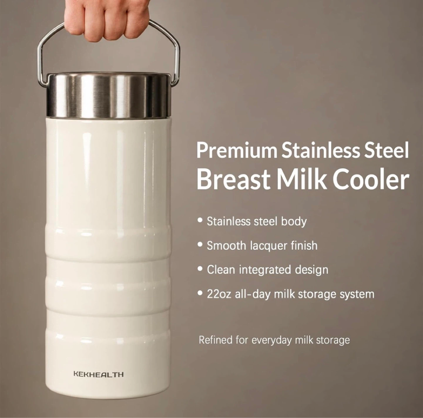 KEKHEALTH Premium Stainless Steel Breast Milk Cooler 650mL - photo 2