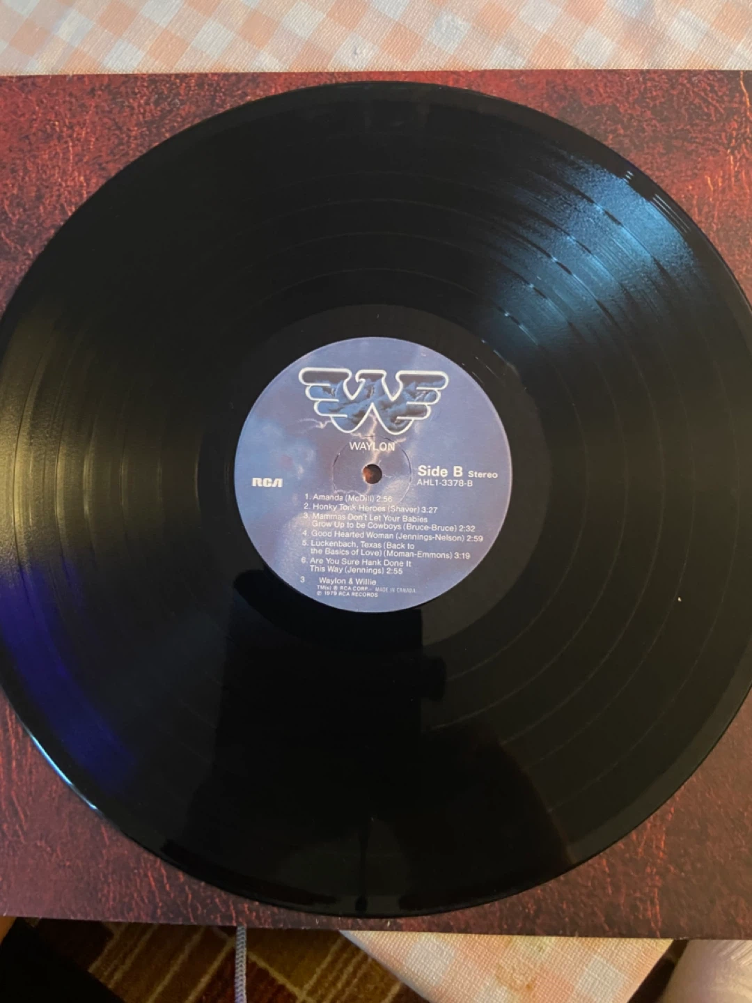 Waylon Jennings Greatest Hits Vinyl Record - photo 4