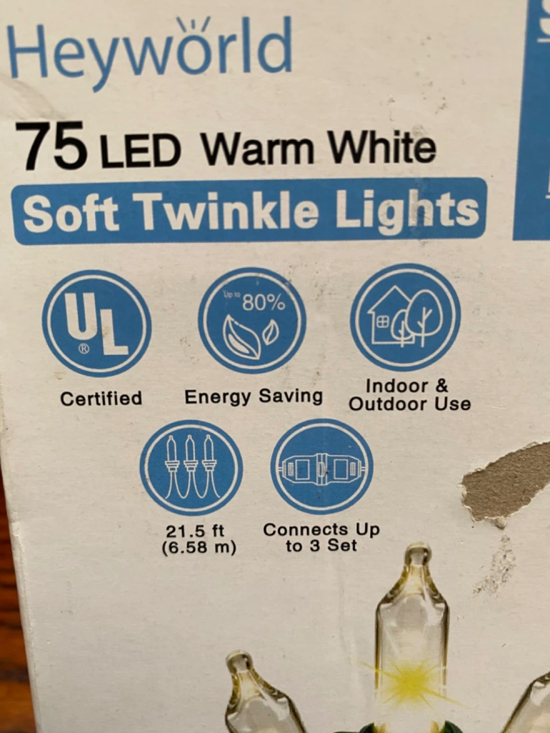 75 LED Warm White Soft Twinkle Lights - photo 2