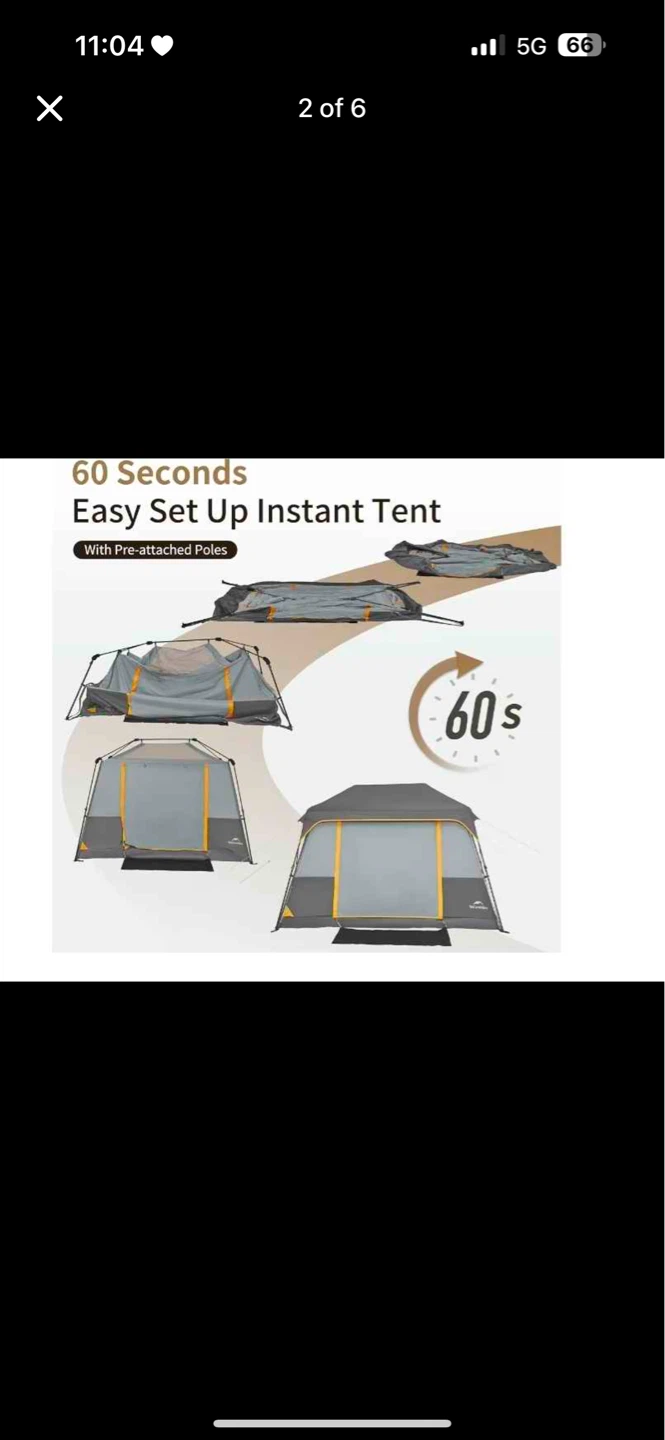 Naturehike 4 Person Instant Tent - photo 2
