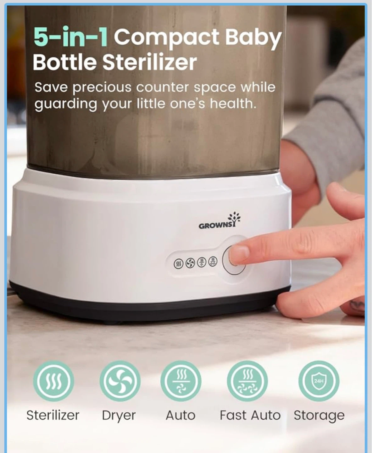 Grownsy Baby Bottle Sterilizer and Dryer - photo 2