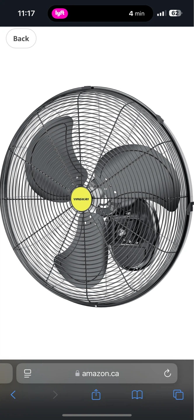 20-Inch Wall Mount Fan