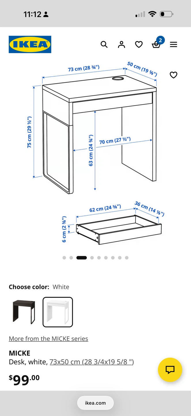Ikea MICKE DESK - photo 2