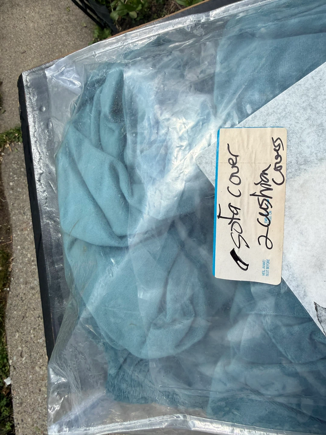Teal Sofa Cover - 2 Cushion - photo 3