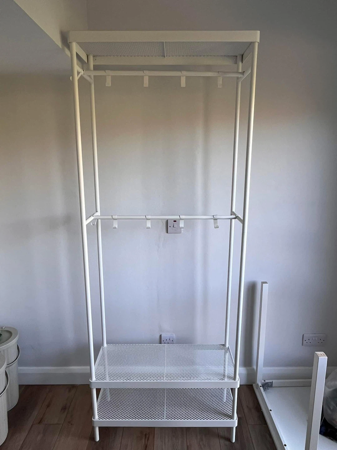 IKEA coat rack with shoe storage unit