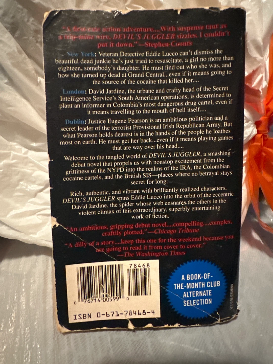 Devil's Juggler by Murray Smith Paperback Novel - photo 2