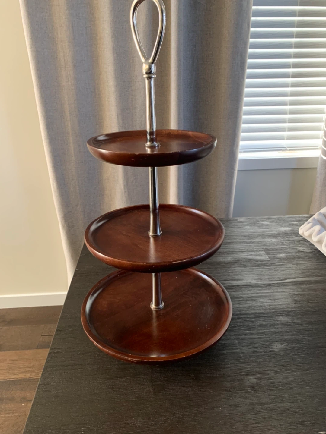3-Tier Wooden Tiered Serving Stand - photo 3