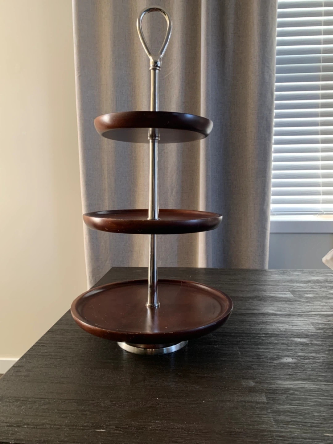3-Tier Wooden Tiered Serving Stand - photo 2