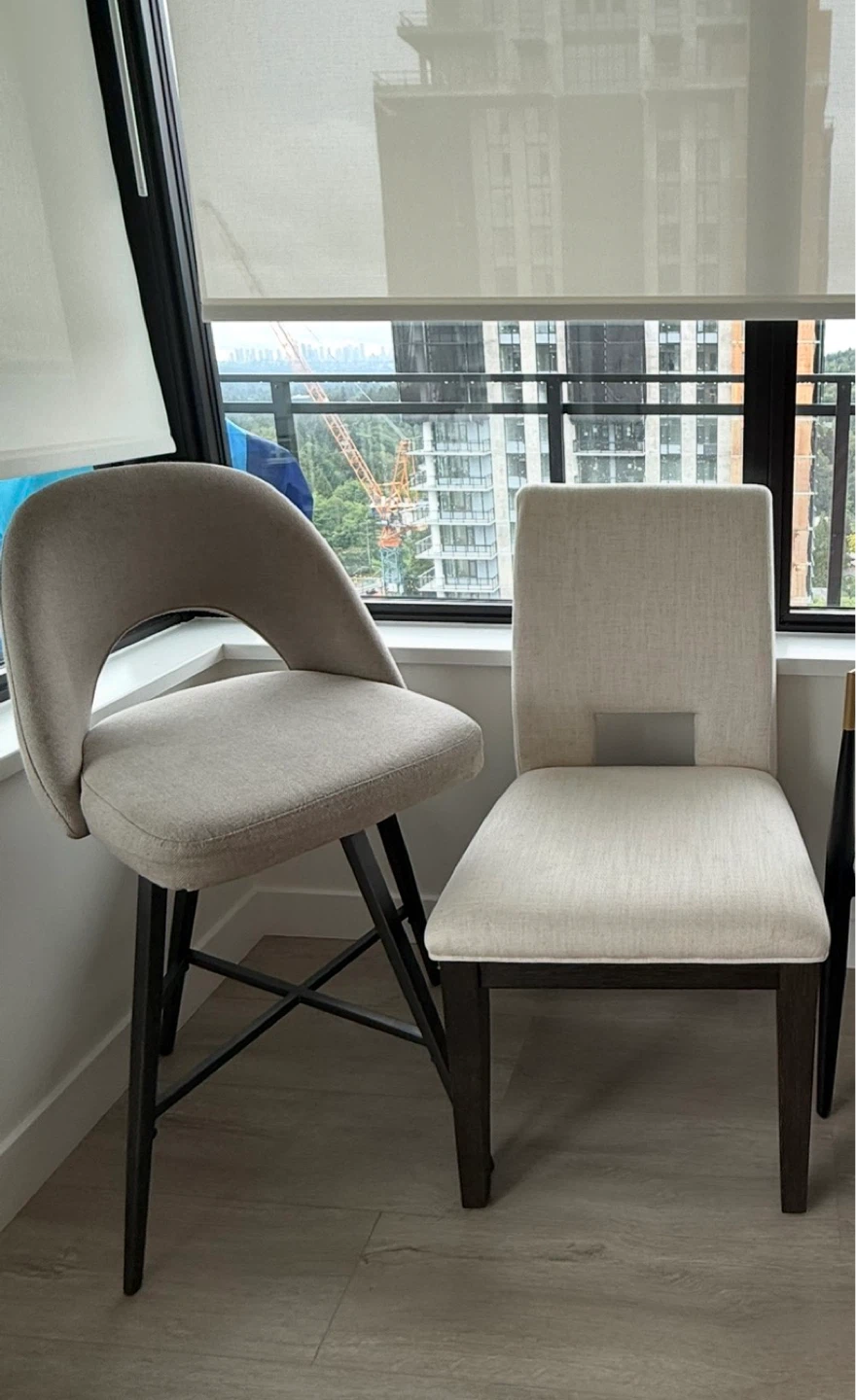 2 fabric Chairs for Sale – $50 Each or $90 for Both