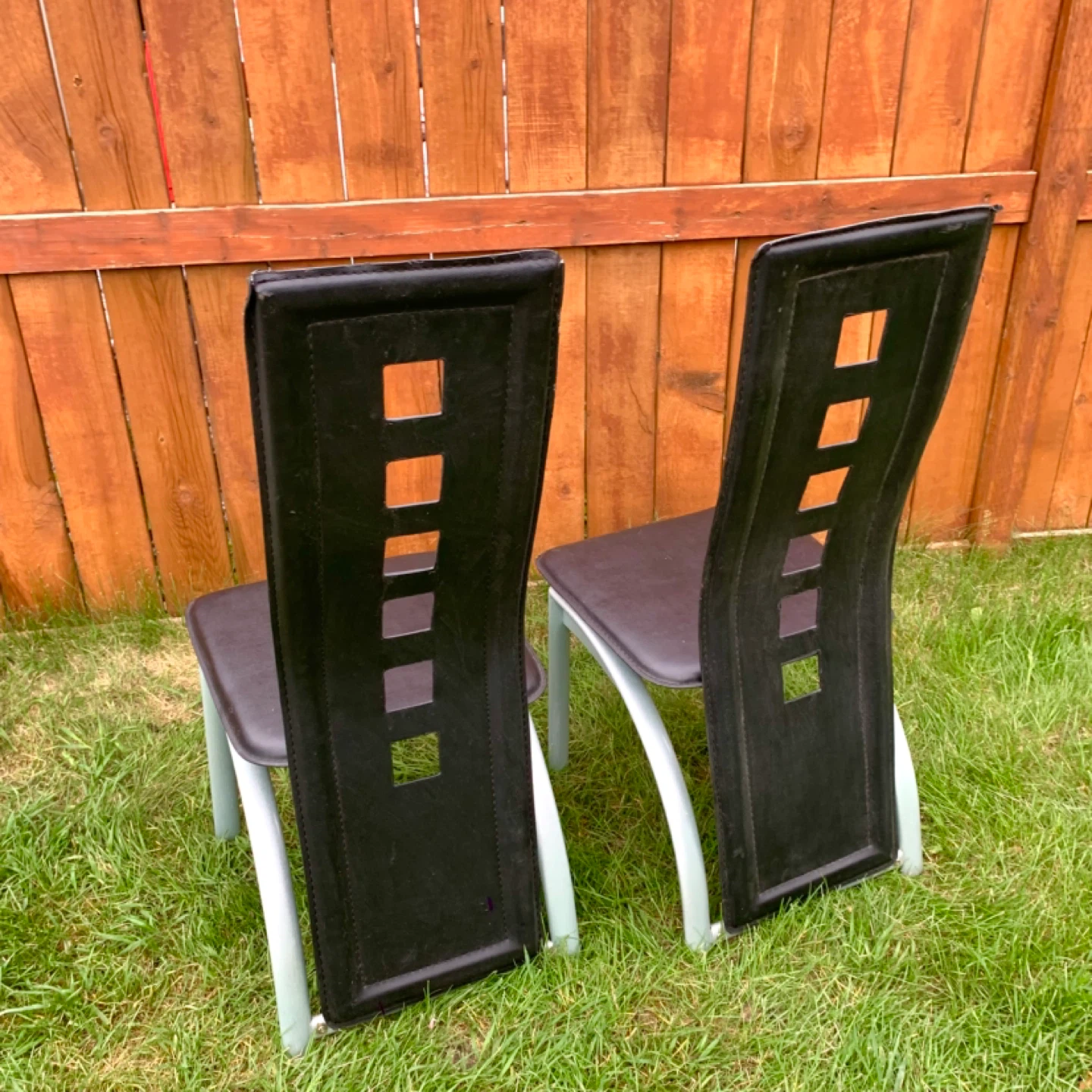 Dining Chairs Kitchen Chairs Faux Leather Chairs Furniture - photo 5