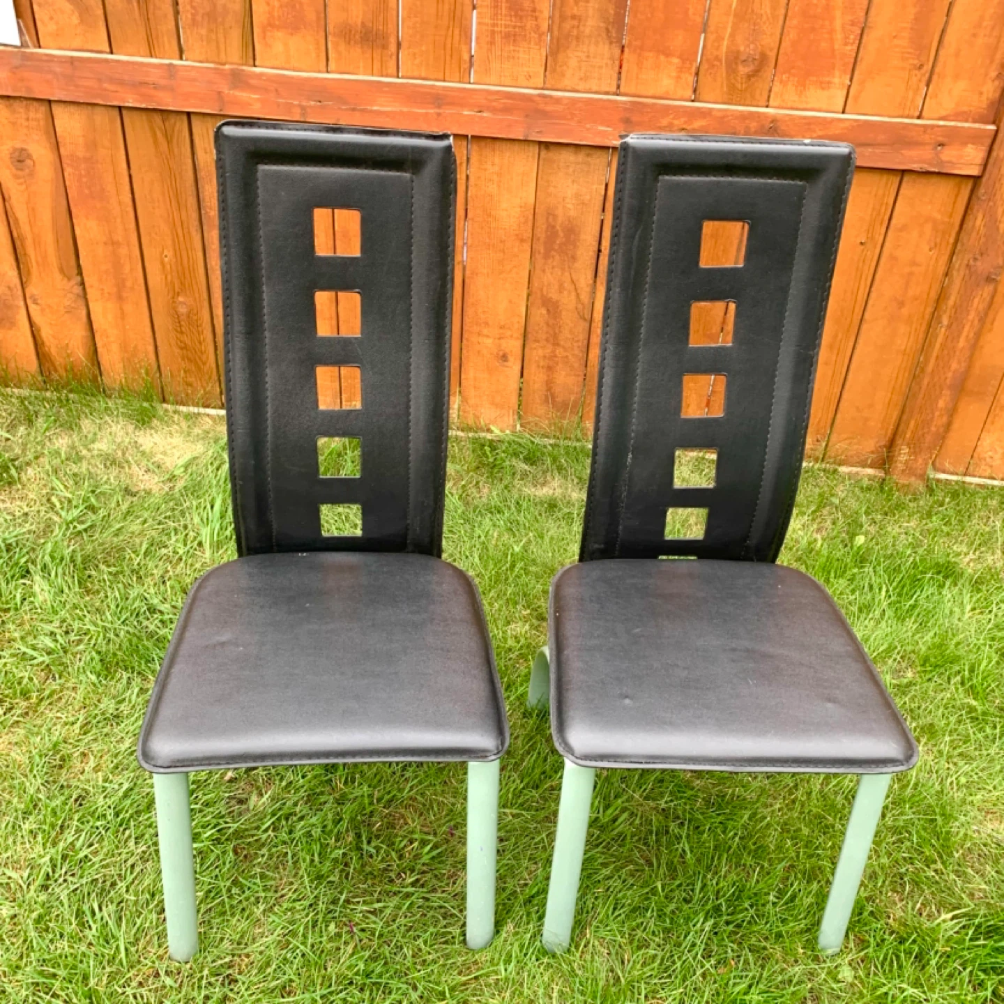 Dining Chairs Kitchen Chairs Faux Leather Chairs Furniture - photo 2
