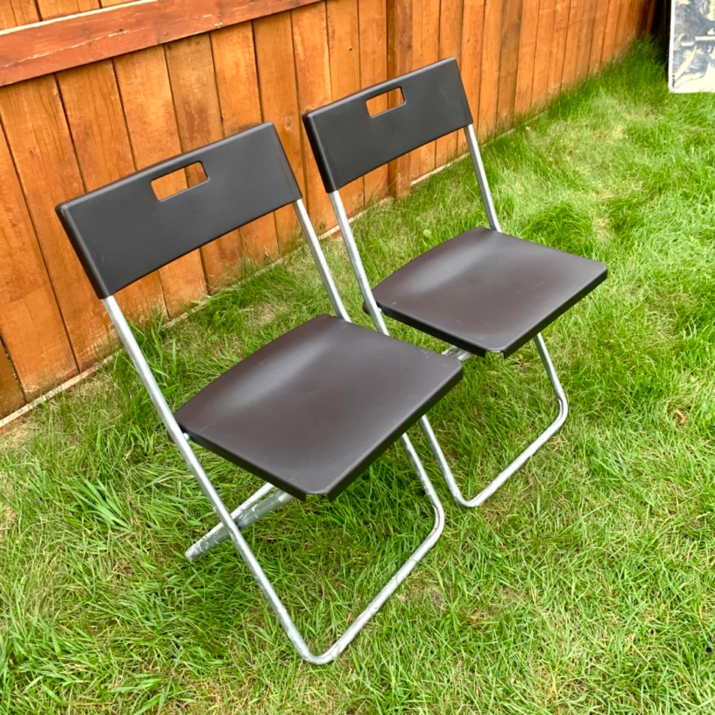 Folding Chairs Portable Chairs Metal Frame Chairs Furniture - photo 2