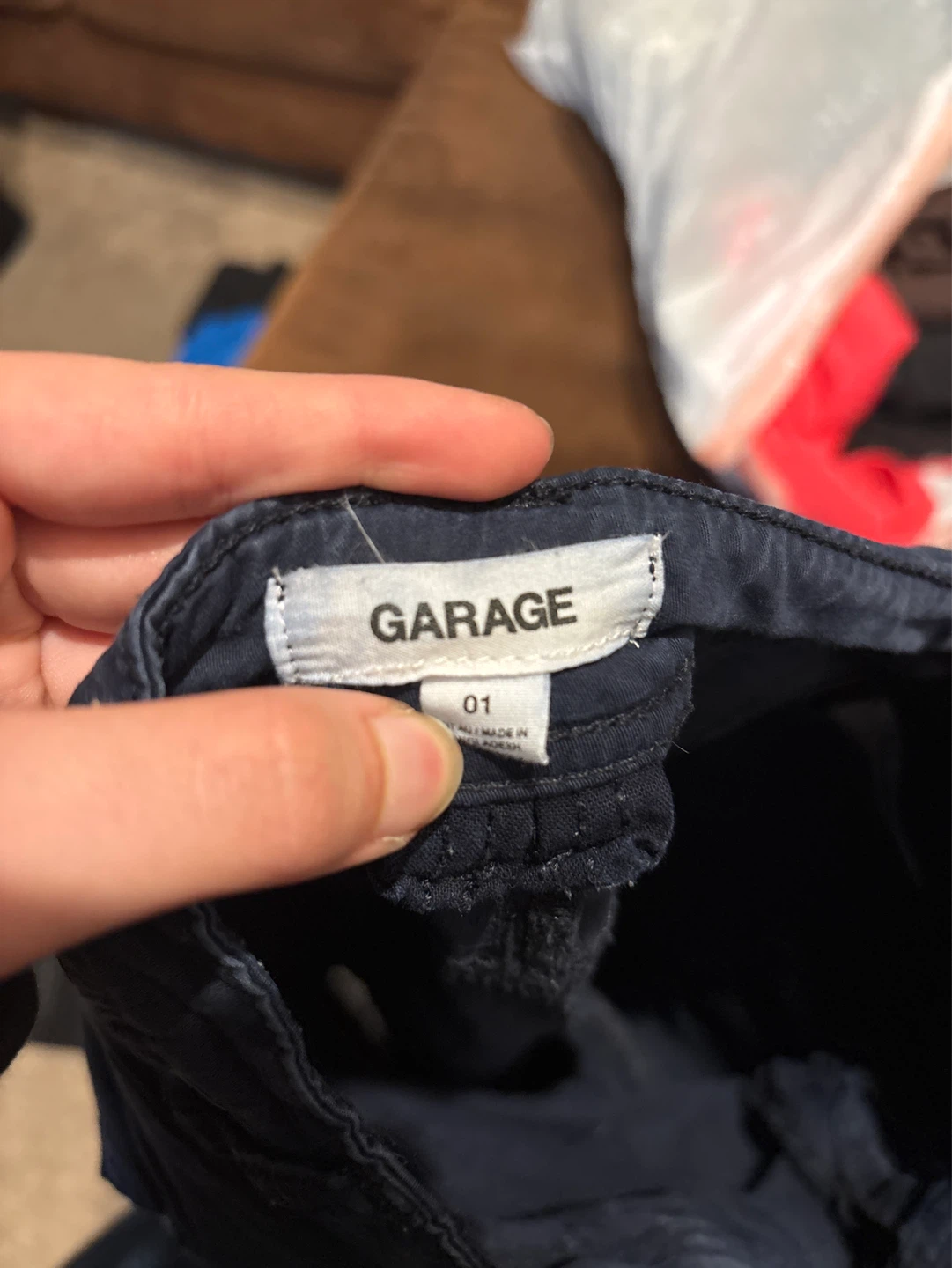 GARAGE Blue Cargo Pants Size 01 - photo 3