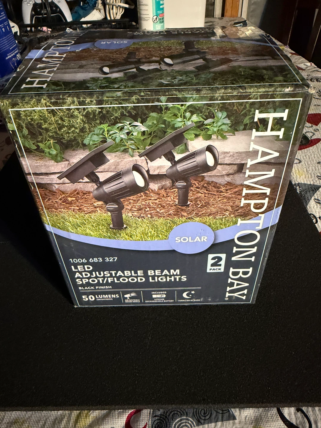 Hampton Bay LED Adjustable Beam Spot/Flood Lights - Black Finish - photo 2