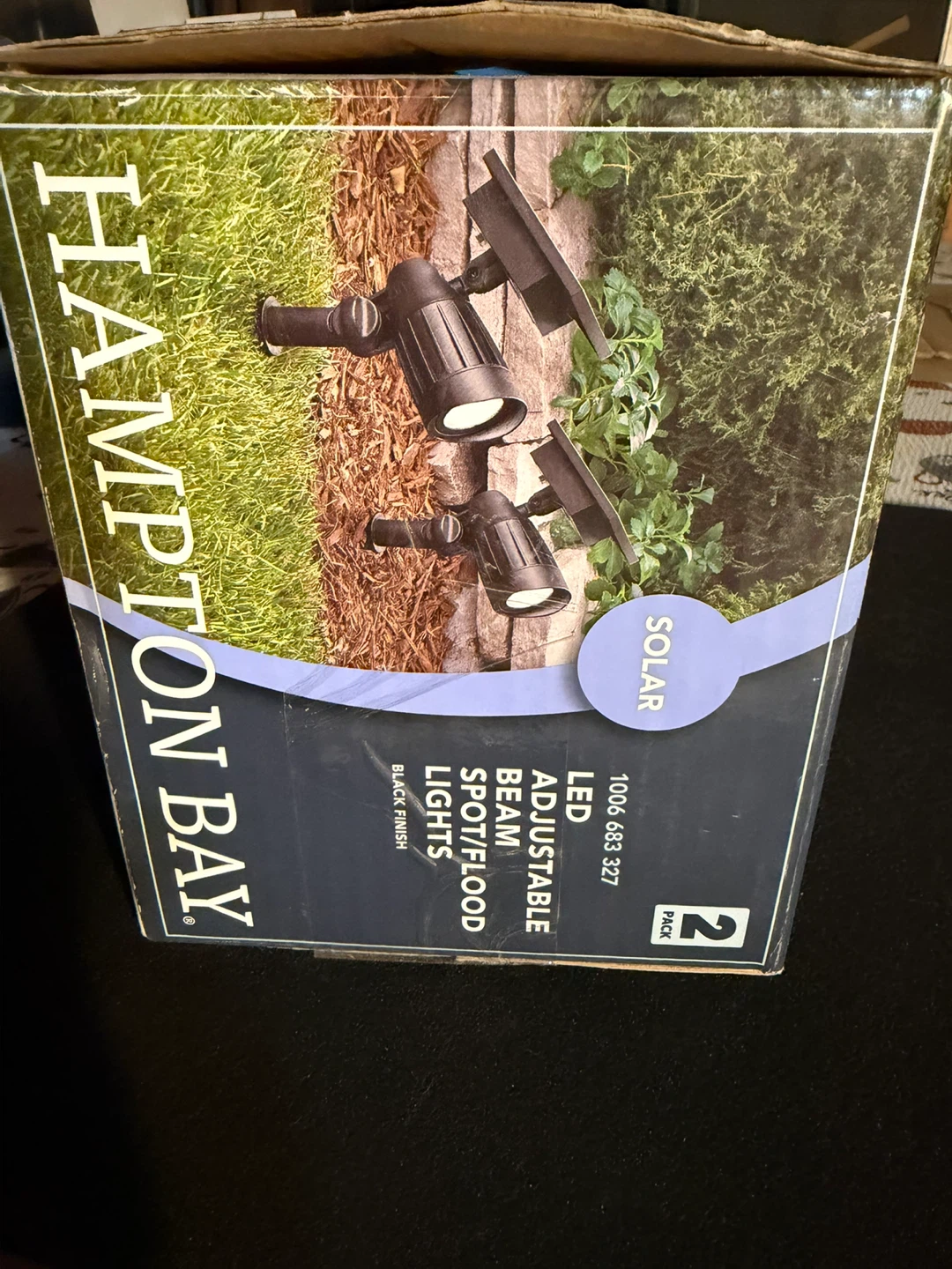 Hampton Bay LED Adjustable Beam Spot/Flood Lights - Black Finish - photo 4