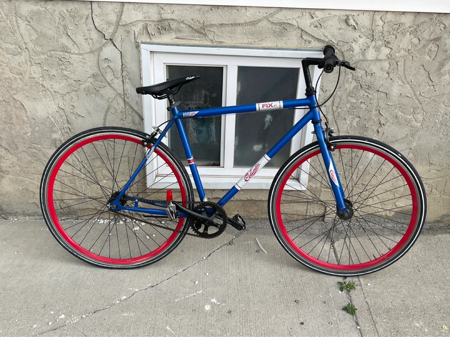 Blue Columbia Fixie Bike