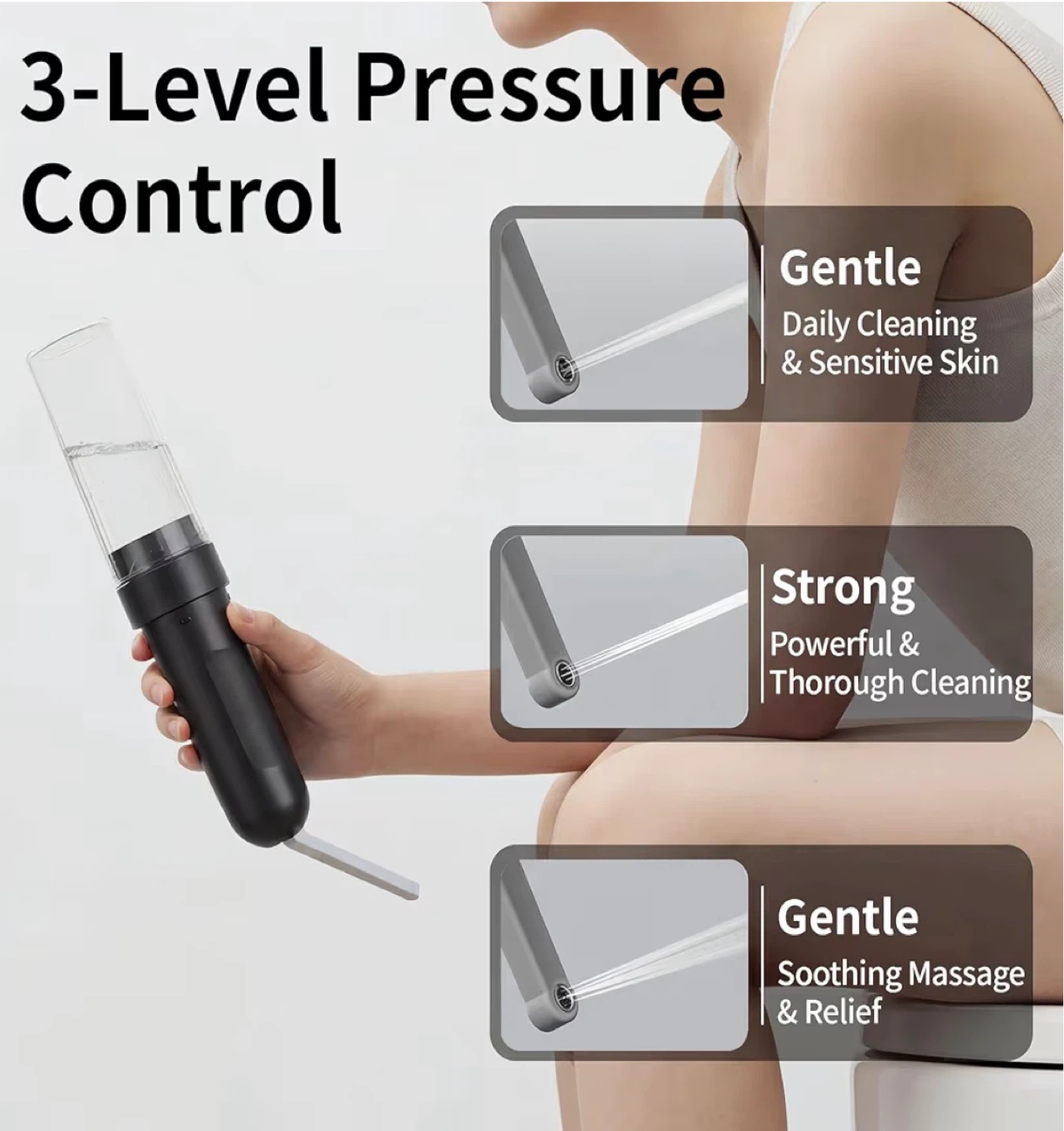 Portable Bidet with Built-In Adapter & 180° Adjustable Nozzle - photo 3