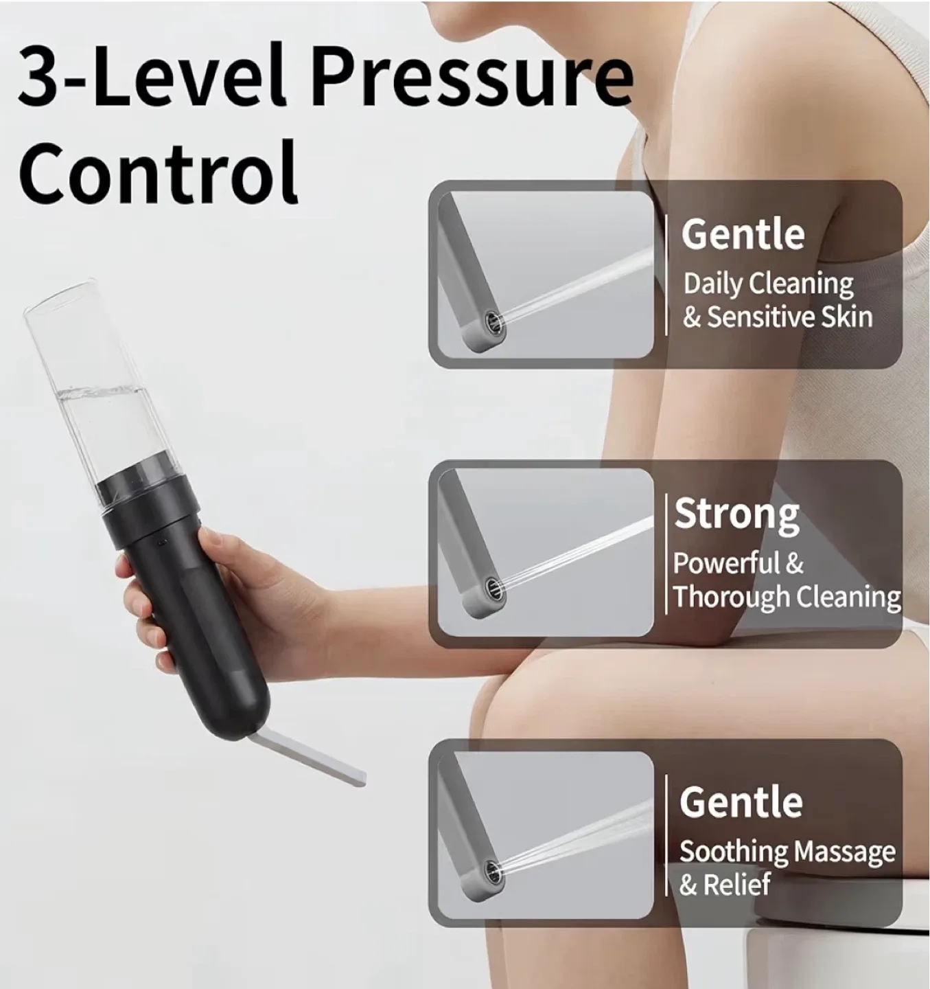 Portable Bidet with Built-In Adapter & 180° Adjustable Nozzle - photo 3