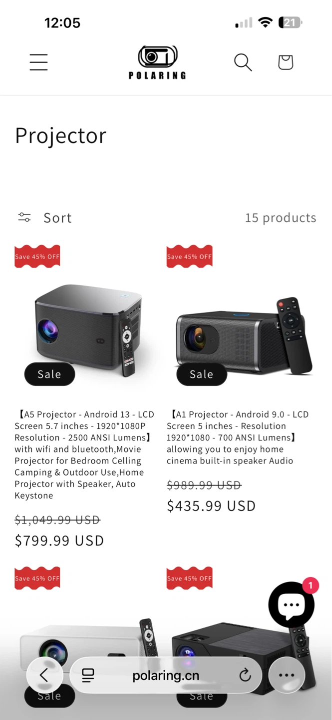 POLARING WhaleTV A5 Projector - photo 2
